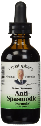 Christopher’s Anti-Spasmodic bottle pour for easy daily dosing.