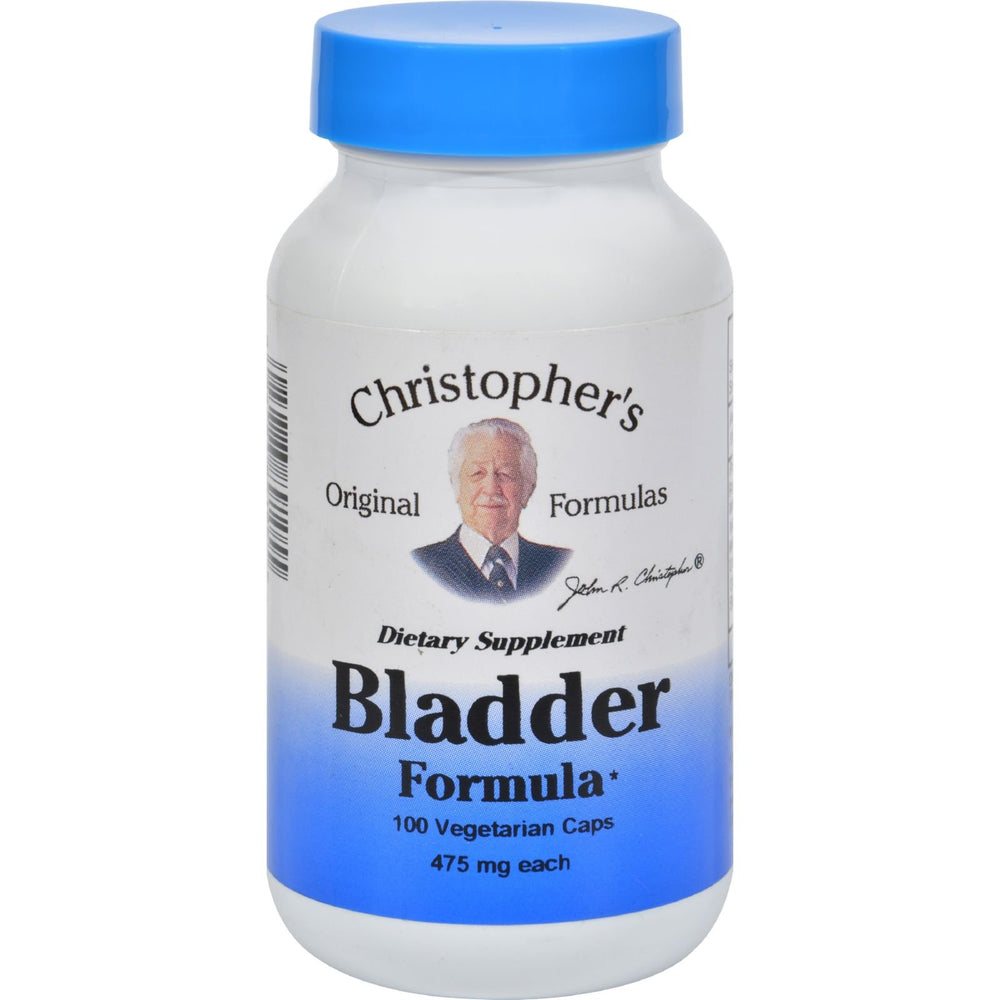 Christopher's Original Formulas Bladder Formula bottle, showcasing daily urinary support and easy supplementation.