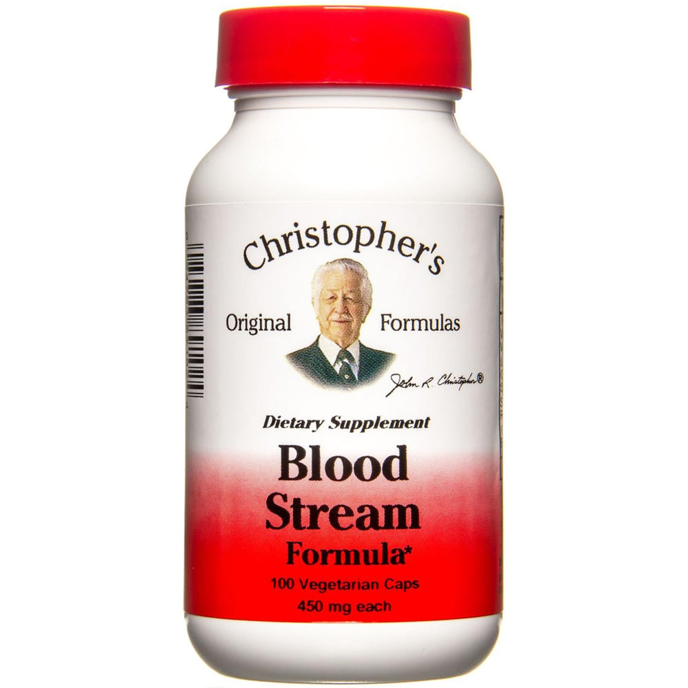 Christopher's Original Formulas Blood Stream bottle front view for daily herbal support.