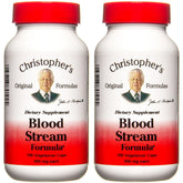 Christopher's Original Formulas Blood Stream Formula bottle with 100 vegetarian capsules for daily circulation support