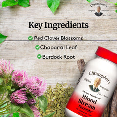 Capsules from Christopher's Blood Stream Formula emphasizing plant-based, daily cardiovascular wellness