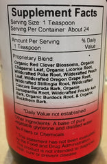 Dispensing pump close-up for Christopher's Bloodstream Cleanse Syrup convenience