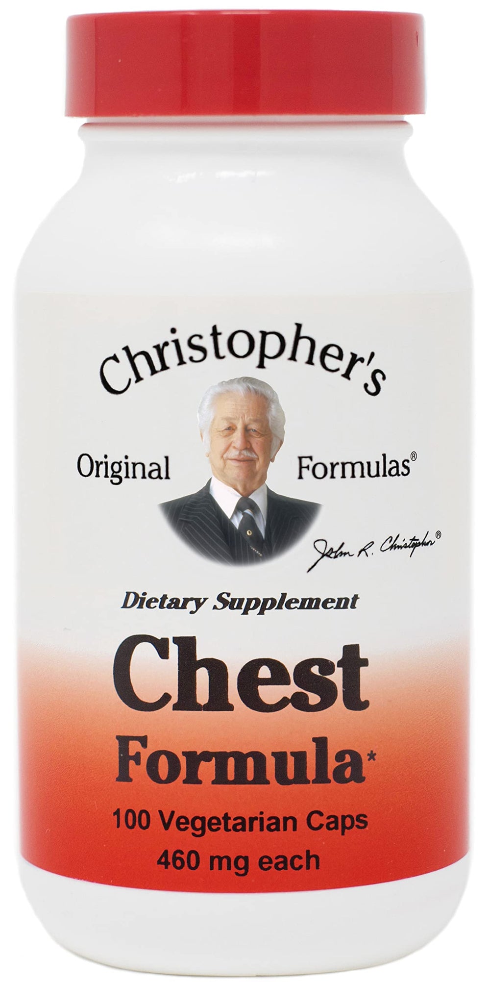 Christopher's Original Formulas Chest Formula bottle offers gentle respiratory support.