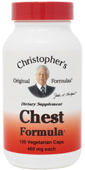 Christopher's Original Formulas Chest Formula bottle offers gentle respiratory support.