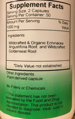 Christopher's Original Formulas Echinacea & Goldenseal label closeup highlighting packaging.