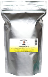 Christopher's Original Formulas Jurassic Green Powder label on jar for easy daily use.