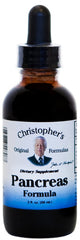 Christopher's Original Formulas Pancreas Formula Extract bottle with dropper for easy daily digestion support
