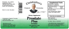 Christopher's Prostate Plus packshot with green cap bottle and white label for brand recognition.