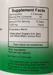 Christopher's Original Formulas Soothing Digestion label close-up with herbal blend details.