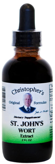 Christopher's Original Formulas St. John's Wort glycerite bottle for easy daily tincture.