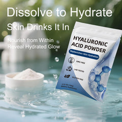 CHZHEN Hyaluronic Acid Powder being poured into formulas.