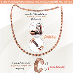 Cigmag copper necklace hypoallergenic copper minimizes skin irritation risk.