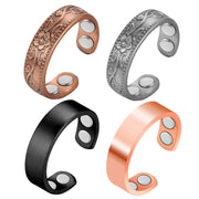 Cigmag copper ring with four magnets for everyday wear.