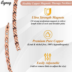 Cigmag solid copper chain with hypoallergenic, skin-safe finish.
