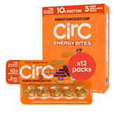 CirC Energy Bites peanut chocolate chip pack for on-the-go protein.