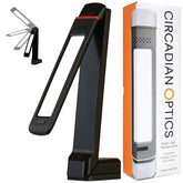 Circadian Optics Lumos 2.0 desk lamp angled view for versatile lighting and tasks