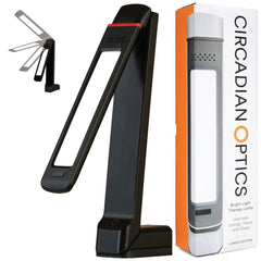 Circadian Optics Lumos 2.0 desk lamp angled view for versatile lighting and tasks