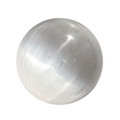 CircuitOffice selenite white sphere 50-60 mm, ideal for meditation and calming energy.