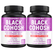 CIVIMUNA Black Cohosh bottle pour for daily wellness, subtle herbal notes.