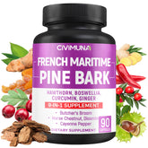 CIVIMUNA French Maritime Pine Bark capsules - front bottle view for daily wellness consideration