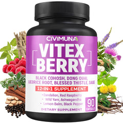 CIVIMUNA Vitex Berry Extract bottle front promotes everyday balance.