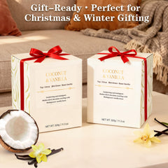 CJVIUS gift set white glass jars ready for gifting and home decor.