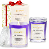 CJVIUS Lavender Candle Gift Box showcases elegant packaging ideal for gifting.