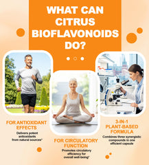 Clarusph Citrus Bioflavonoids bottle close-up emphasizes hesperidin potency