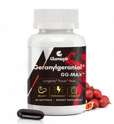 Clarusph energy supplement bottle with GG capsules for daily energy support.