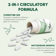 Clarusph gluten-free formula label emphasizes clean, gluten-free circulation support