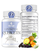 Clarusph Quercetin bottle on wood for daily immune support