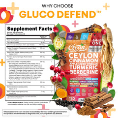 Clean Nutra berberine capsules pack shows metabolic support with cinnamon and chromium
