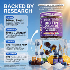 Clean Nutra Biotin Gummies serving scoop indicating daily use