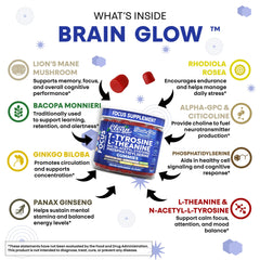 Brain Glow bottle being poured for on-the-go use