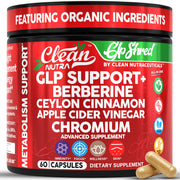 Clean Nutraceuticals bottle front view showing GLP Shred for convenient daily support