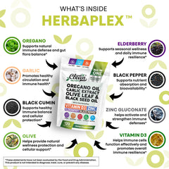 Herbaplex oregano oil extract close-up highlighting plant-based support.