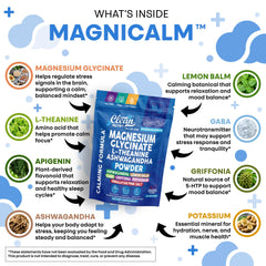 Clean Nutra powder dissolving quickly in water for a quick calm drink