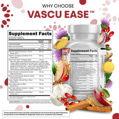 Clean Nutra Vascu Ease ginger and garlic ingredients visual suggesting digestive comfort.
