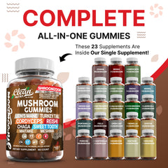 Clean Nutraceuticals cordyceps gummy illustrating energy and vitality potential