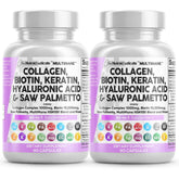 Clean Nutraceuticals collagen pills bottle highlighting 1000mg dose for hair, skin, and nails.