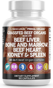 Clean Nutraceuticals grass-fed beef liver capsules bottle for daily nutrition.