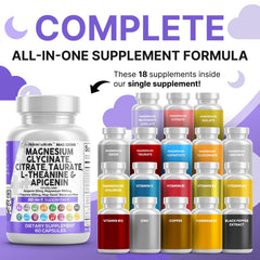 Closeup of Clean Nutraceuticals Mag Genin capsules highlighting quality capsules.