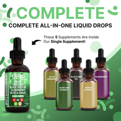 Clean Nutraceuticals oil oregano drops pour enables convenient on-the-go dosing