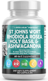 Clean Nutraceuticals Positeava bottle front showing mood support capsules.