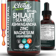 Clean Nutraceuticals Terra Mineral sea moss bottle supports daily wellness and vitality