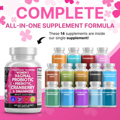 Capsules closeup from Clean Nutraceuticals Vaginal Probiotics with 20B CFU and prebiotics