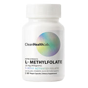 CleanHealthLab L-Methylfolate 15mg bottle with a pure, filler-free formula.