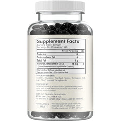 Clear Formulas ingredients label reveals microalgae-sourced carotenoids in a clear formulation