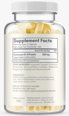 Clear Formulas CoQ10 quick-absorption formulation for efficient intake