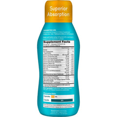 Clear Formulas kids liquid multivitamin orange dropper shows accurate dose measurement